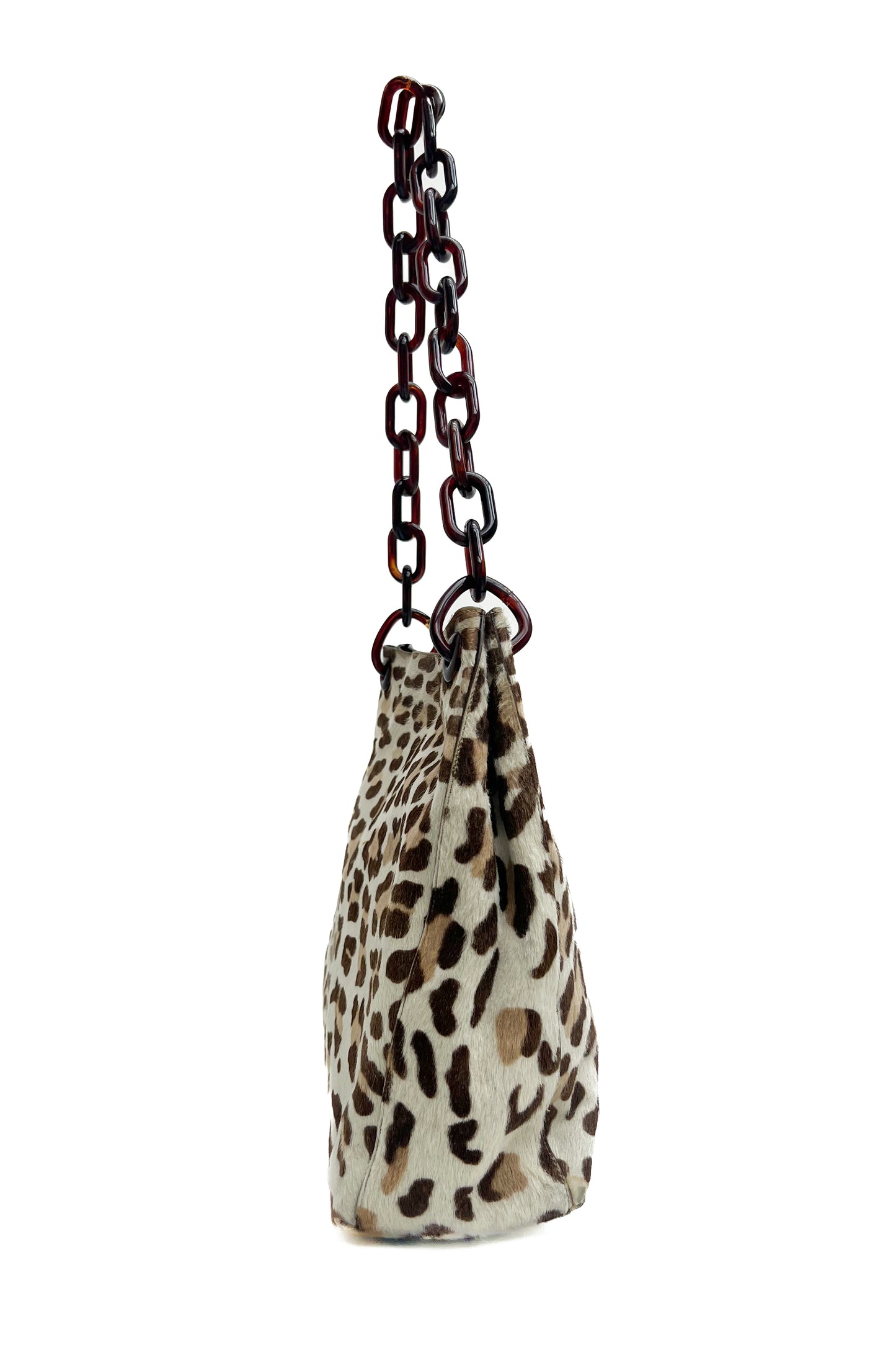 Vintage Leopard Tortoise Chain Bag