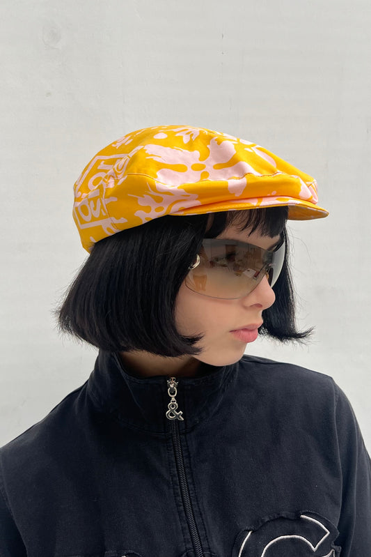 Vintage Yellow Surf Chick Cap