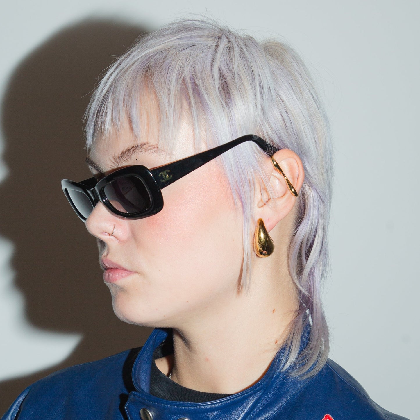 Vintage Chanel Classic Black Golden CC Sunglasses