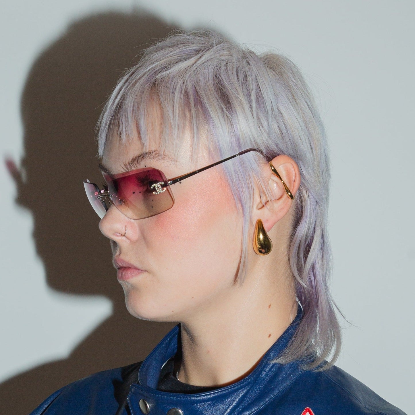 Vintage Chanel Pink Diamanté Sunglasses