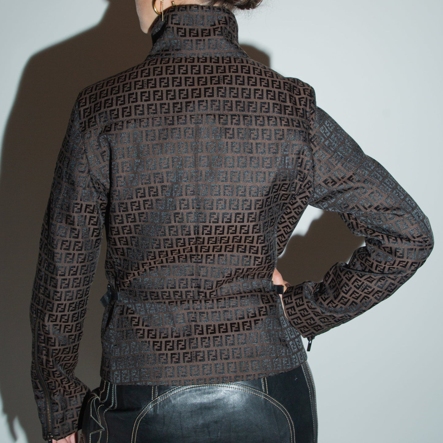 Vintage Fendi Chocolate Zucca Jacket