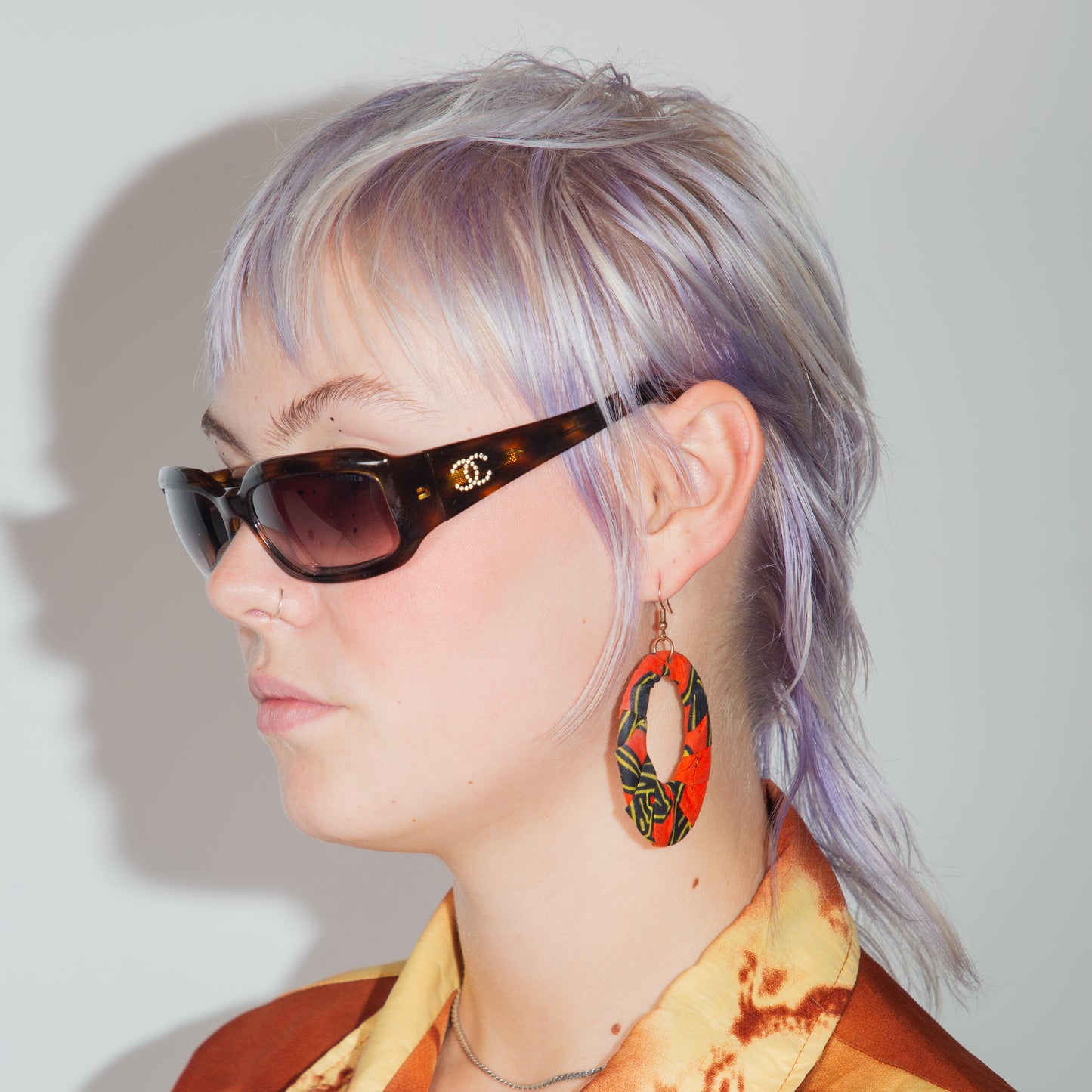 Vintage Chanel Tortoise CC Strass Sunglasses