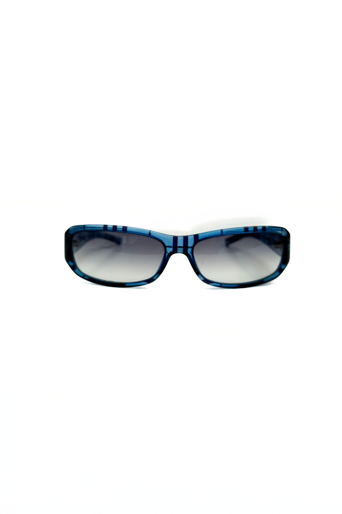 Vintage Blue Check Sunglasses