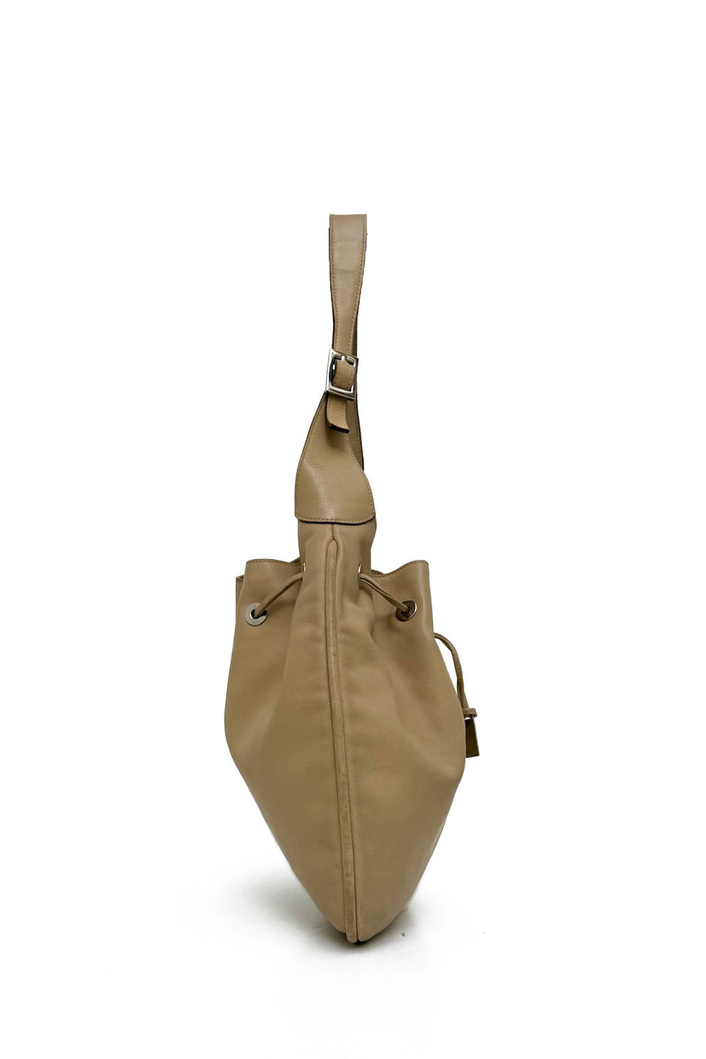 Tan Leather Simple Hobo Bag