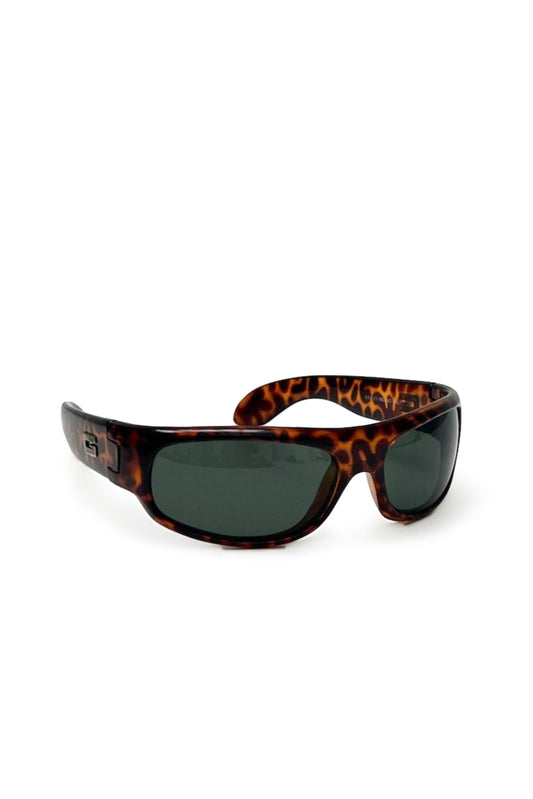 Vintage Leopard Goggle Sunglasses