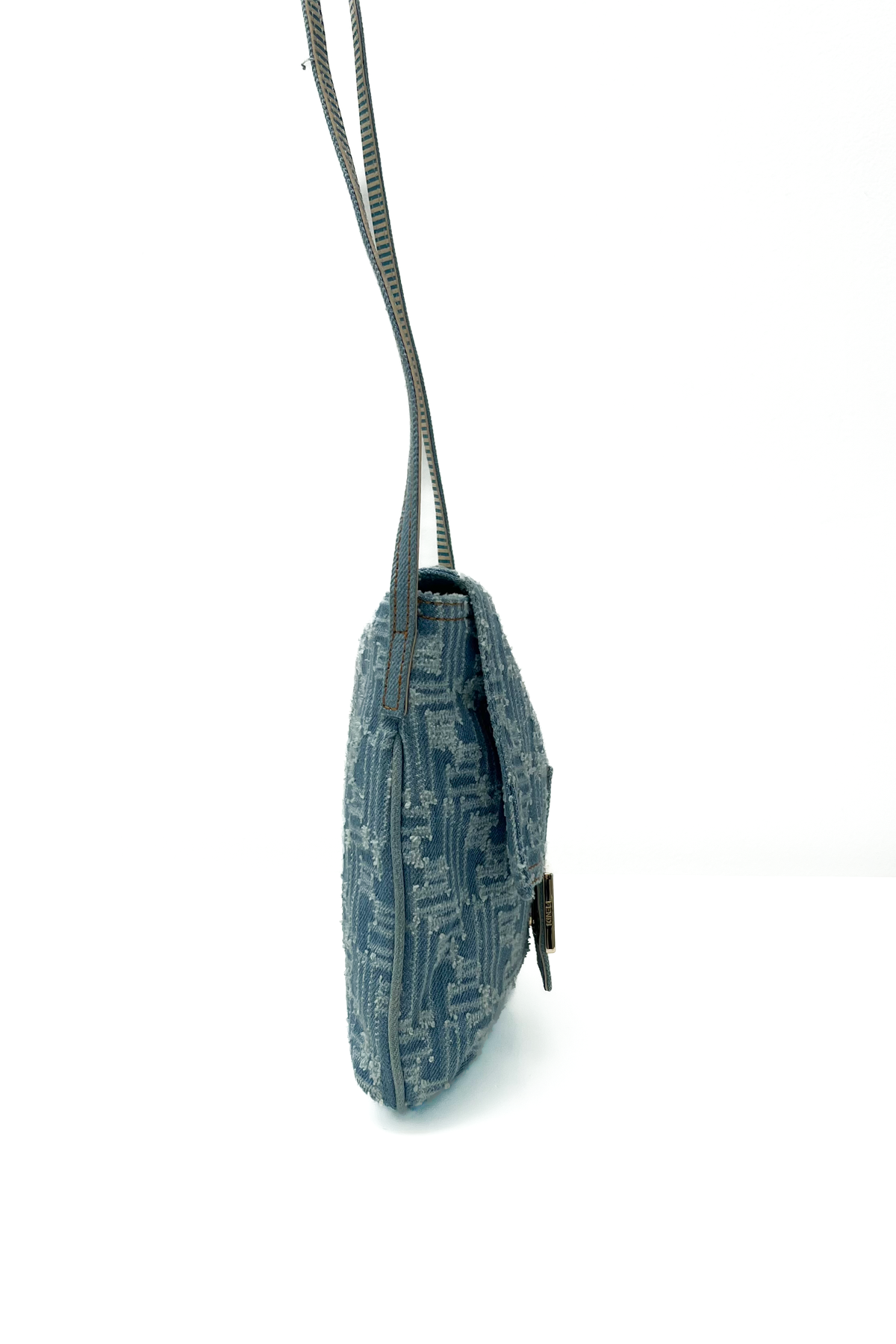 Vintage Denim Zucca Cross Body Bag