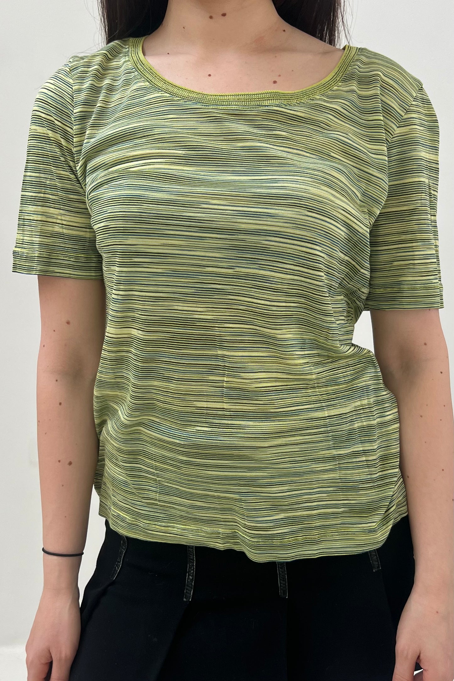 Vintage Green Woven Tee