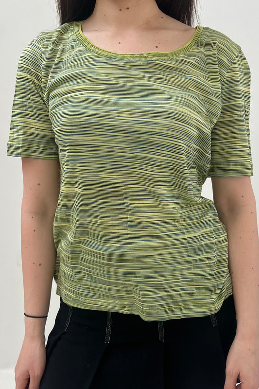 Vintage Green Woven Tee