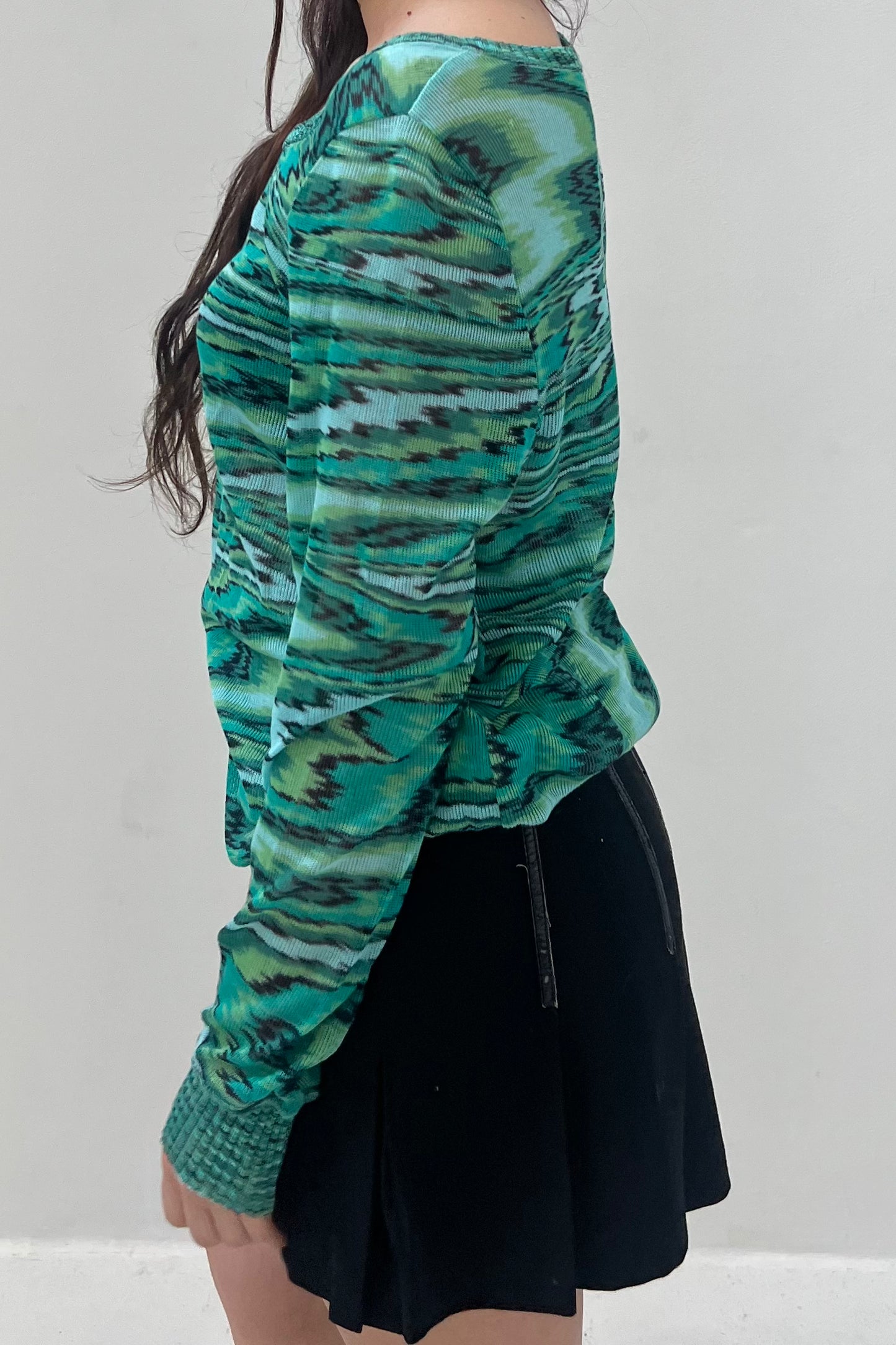 Vintage Turquoise Woven Longsleeve
