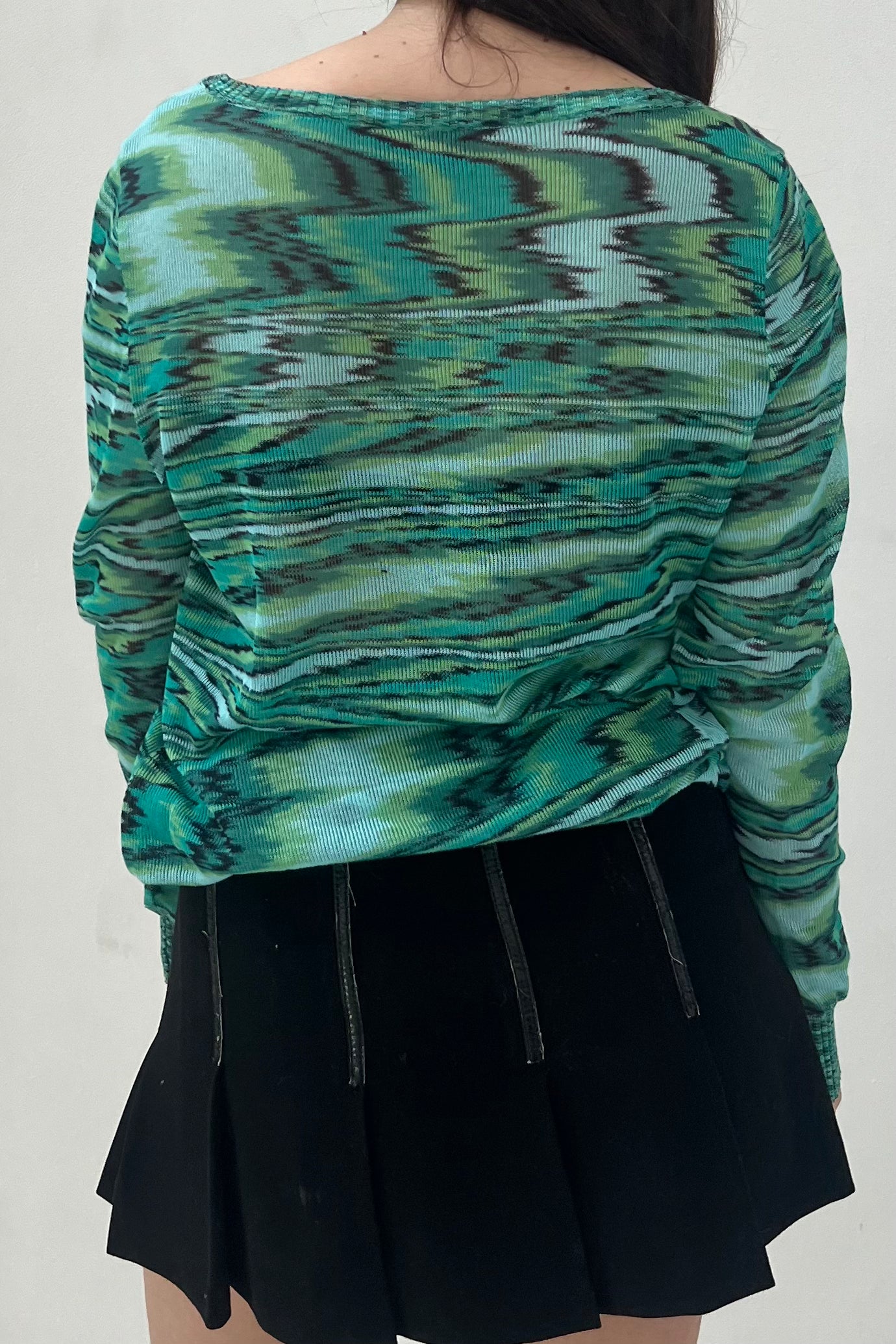 Vintage Turquoise Woven Longsleeve