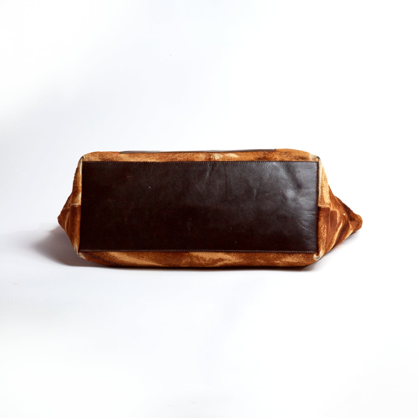 Vintage Fendi Brown Calfskin Tote Bag