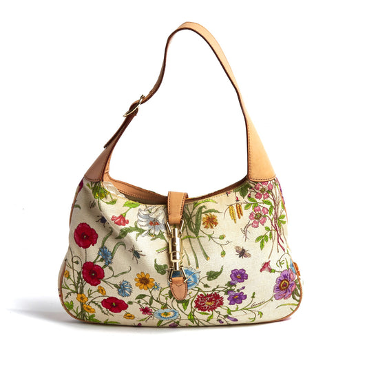 Vintage Gucci Classic Floral Jackie Bag