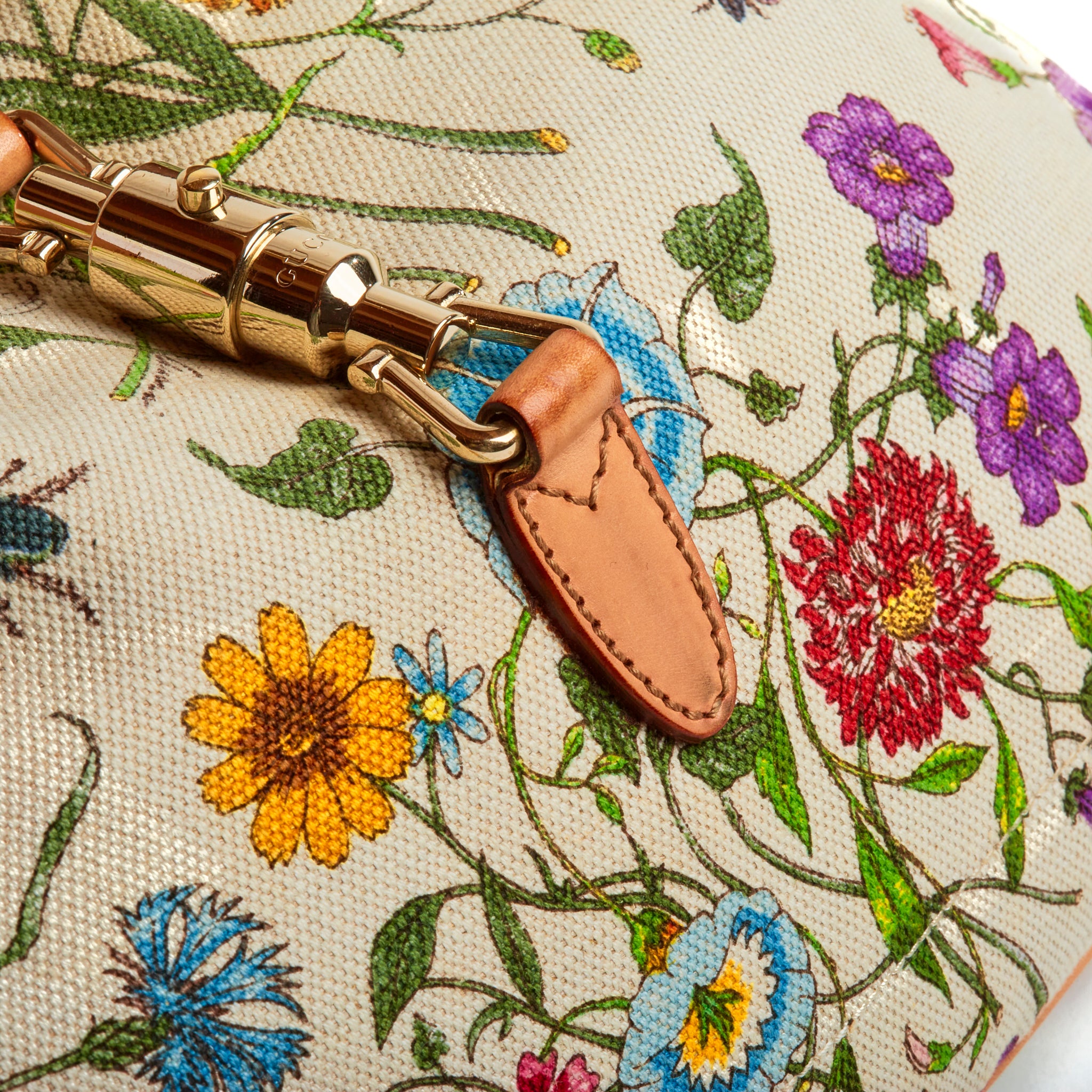 Gucci store floral wristlet