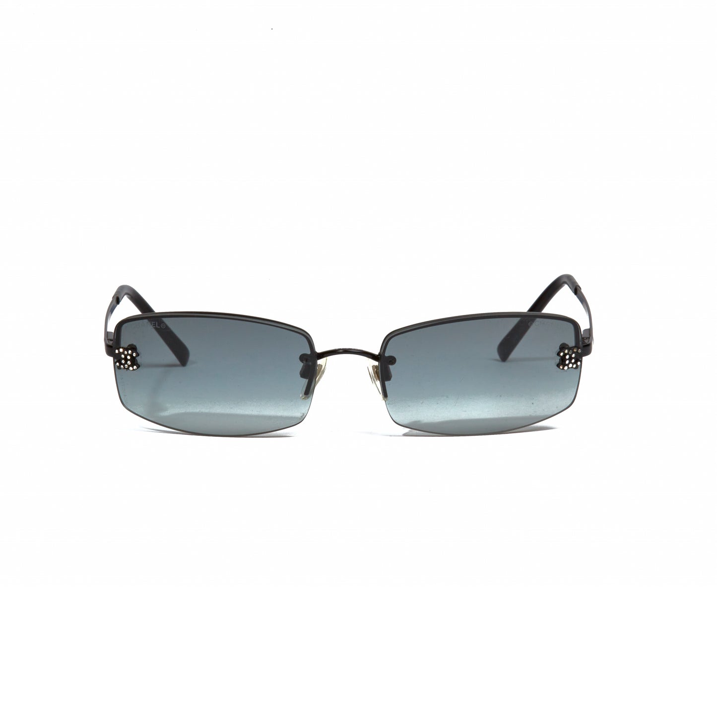 Vintage Chanel Black Diamante Sunglasses