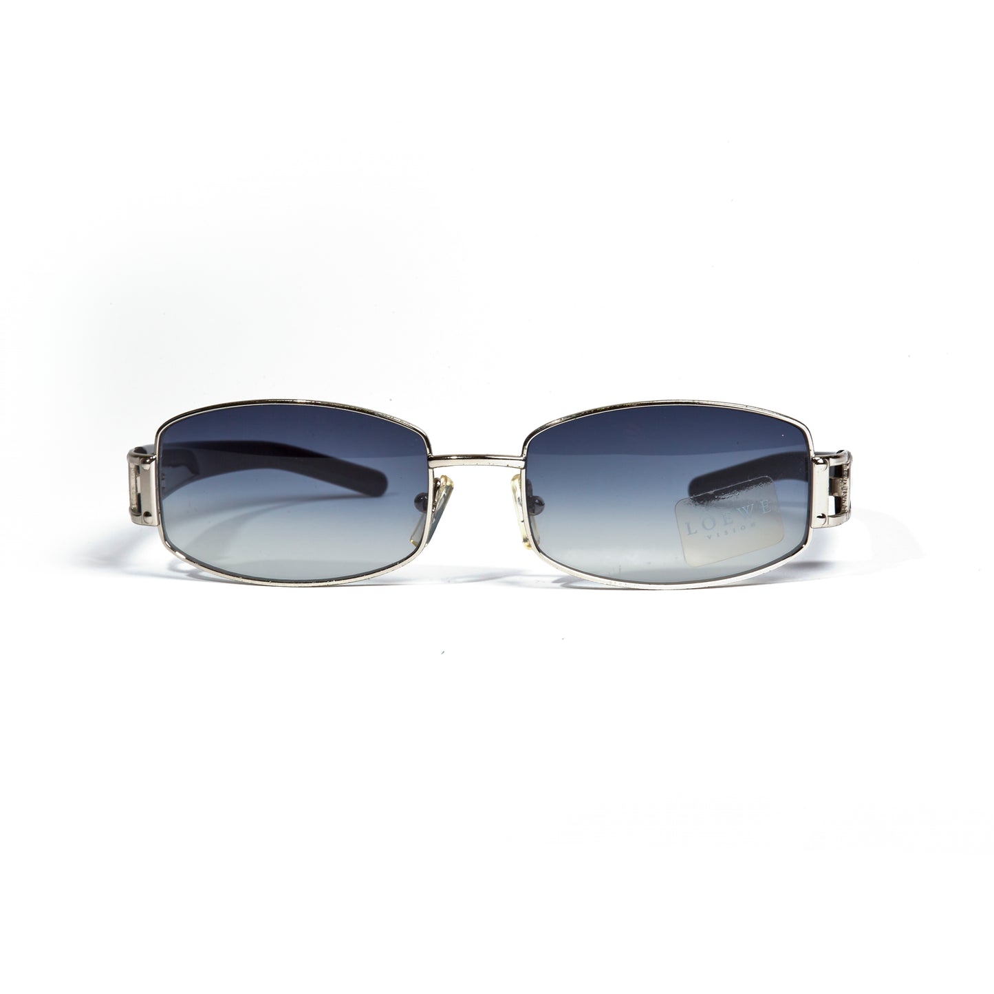 Vintage Loewe Navy Silver frame Sunglasses