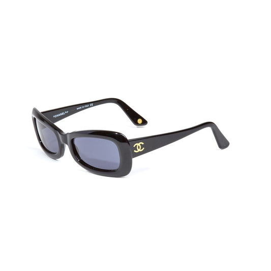 Vintage Chanel Classic Black Golden CC Sunglasses