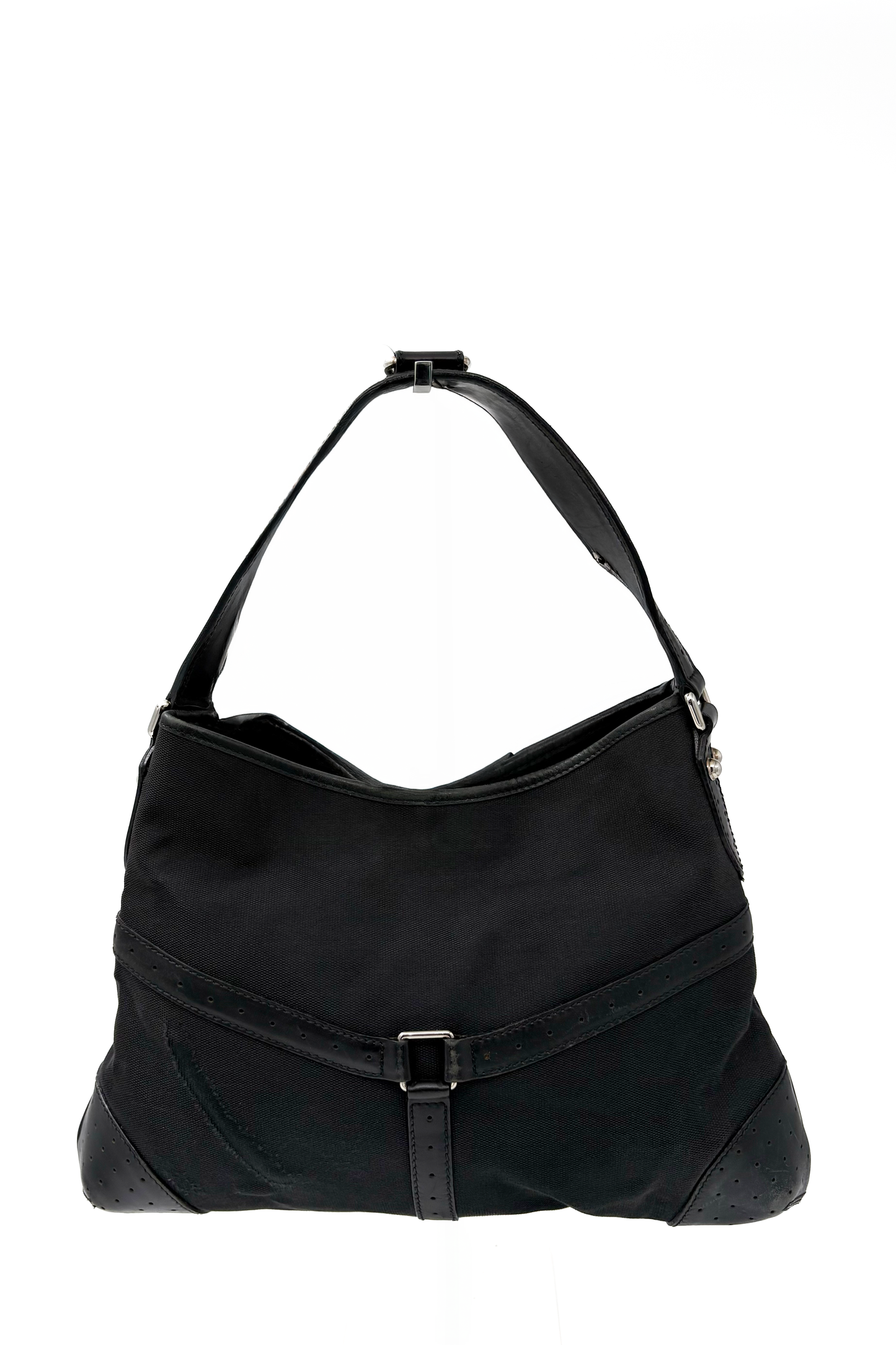 Vintage Black & Silver Shoulder Bag