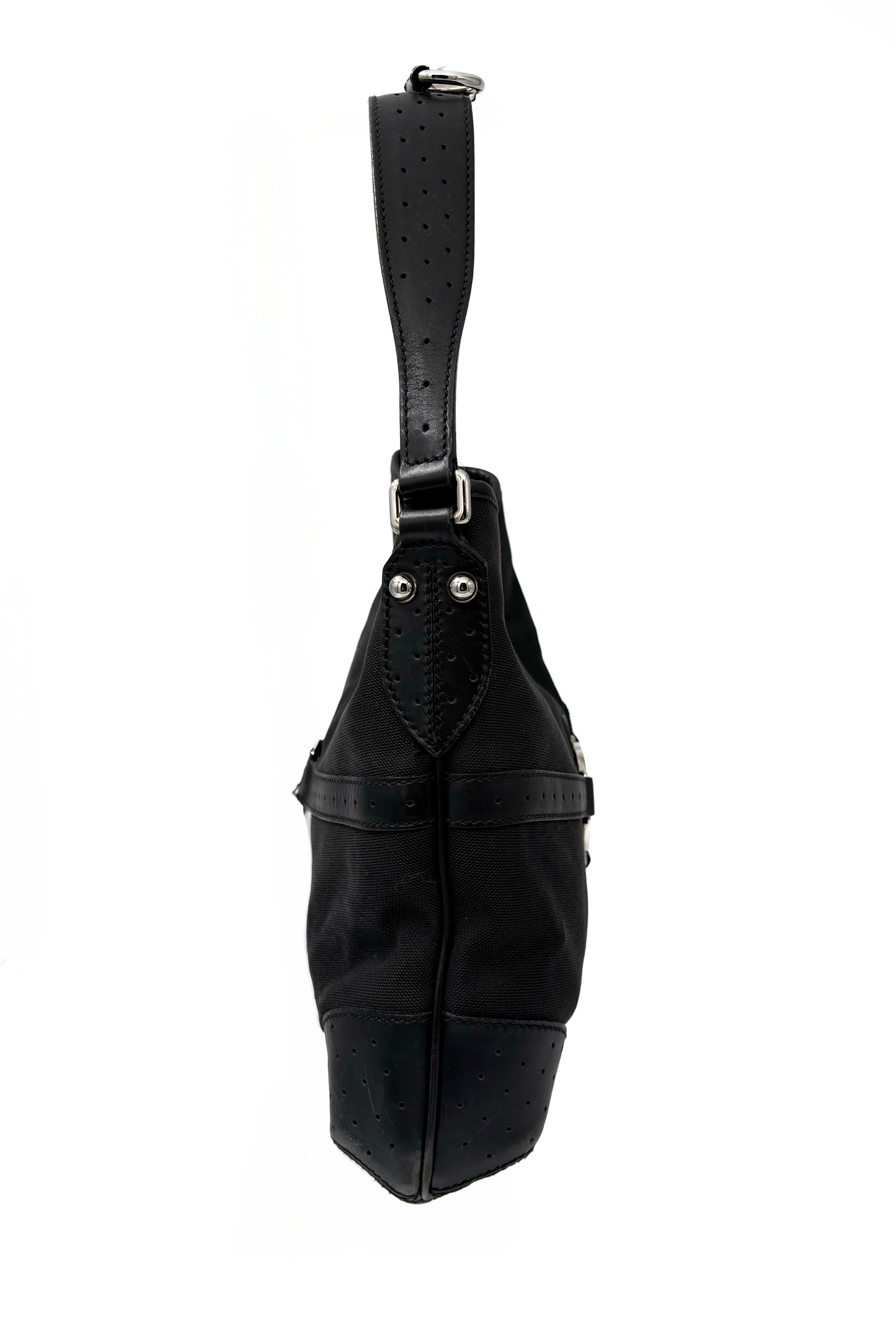 Vintage Black & Silver Shoulder Bag