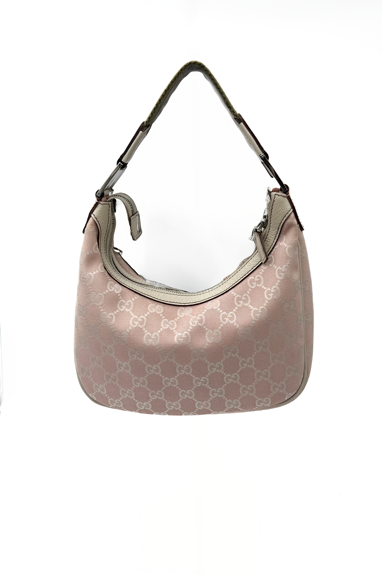 Vintage Pink Monogram & Cream Charmy Shoulder Bag