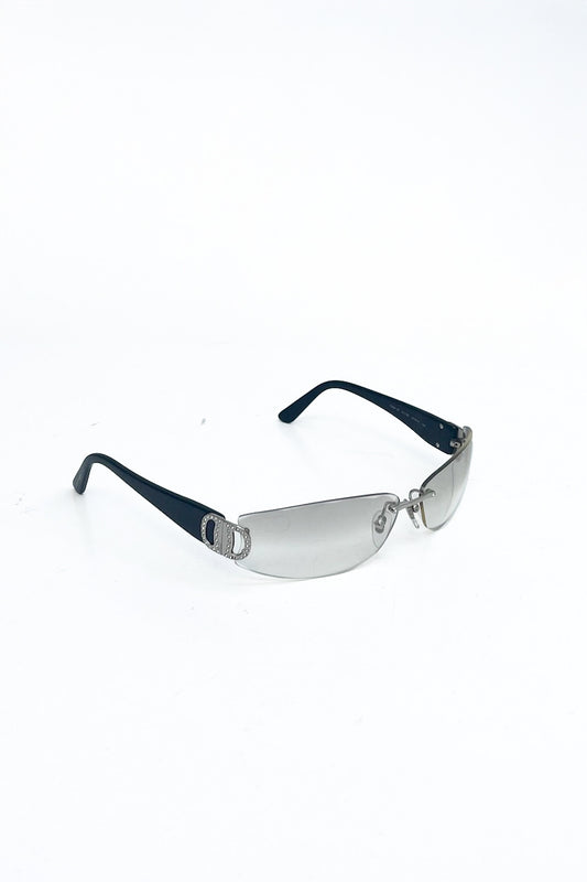 Vintage Transparent Strass Sunglasses