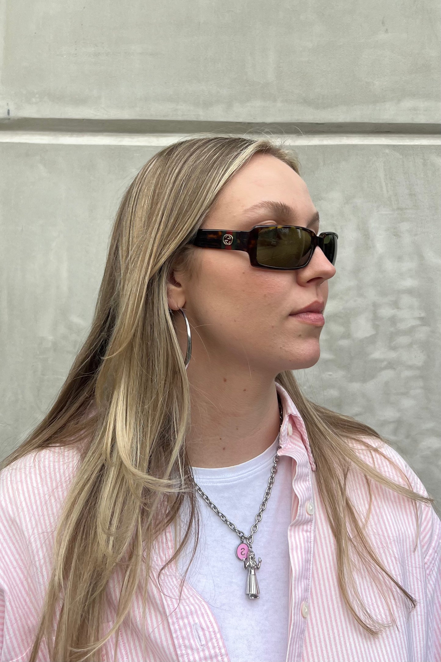 Vintage Classic Tortoise Red & Green Logo Sunglasses