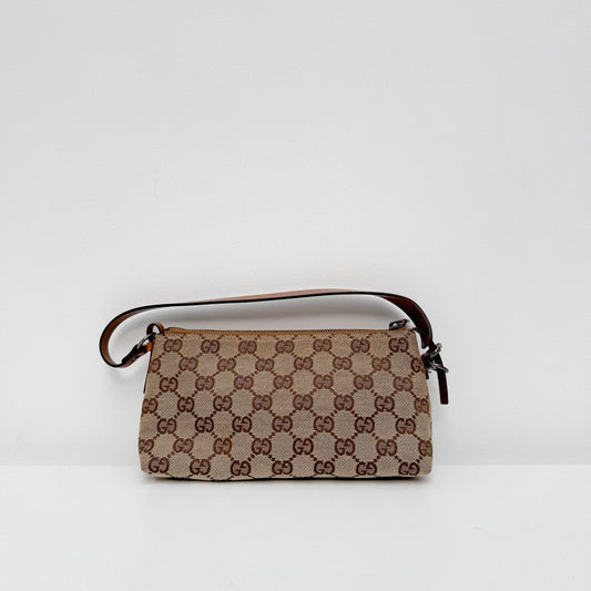 Vintage Classic Tan & Monogram Canvas Pochette