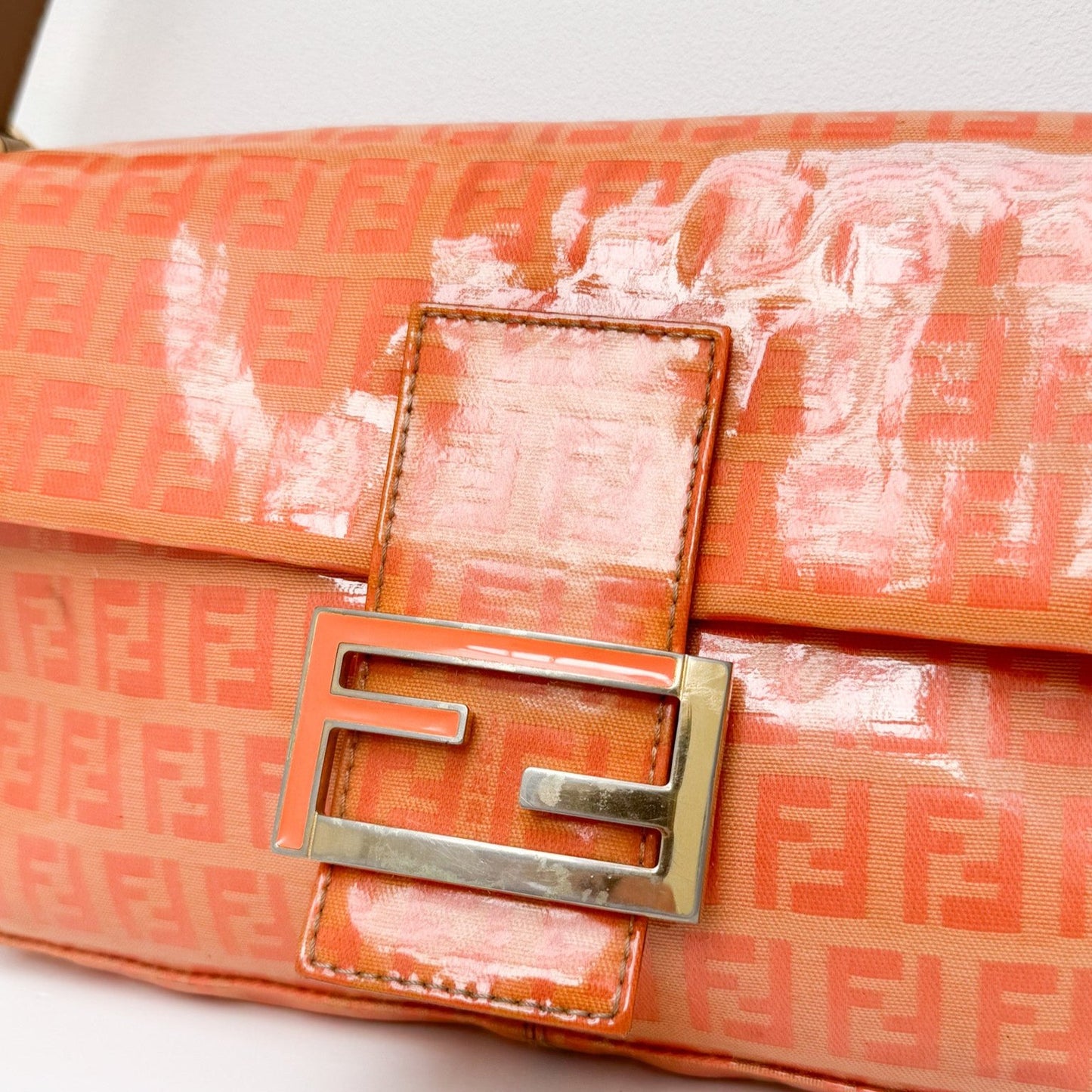 Vintage Orange Vinyl Baguette