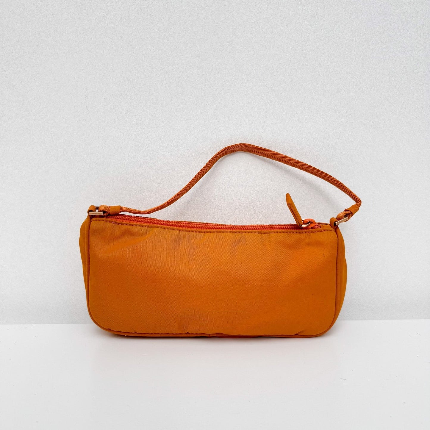 Vintage Orange Nylon Pochette