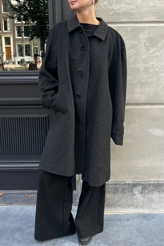 Vintage Grey Woolen Coat