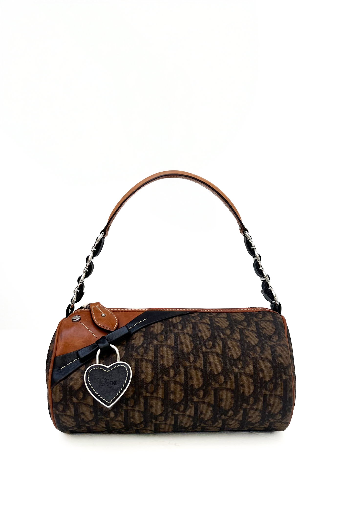 Vintage Brown Trotter Romantique Barrel Pochette