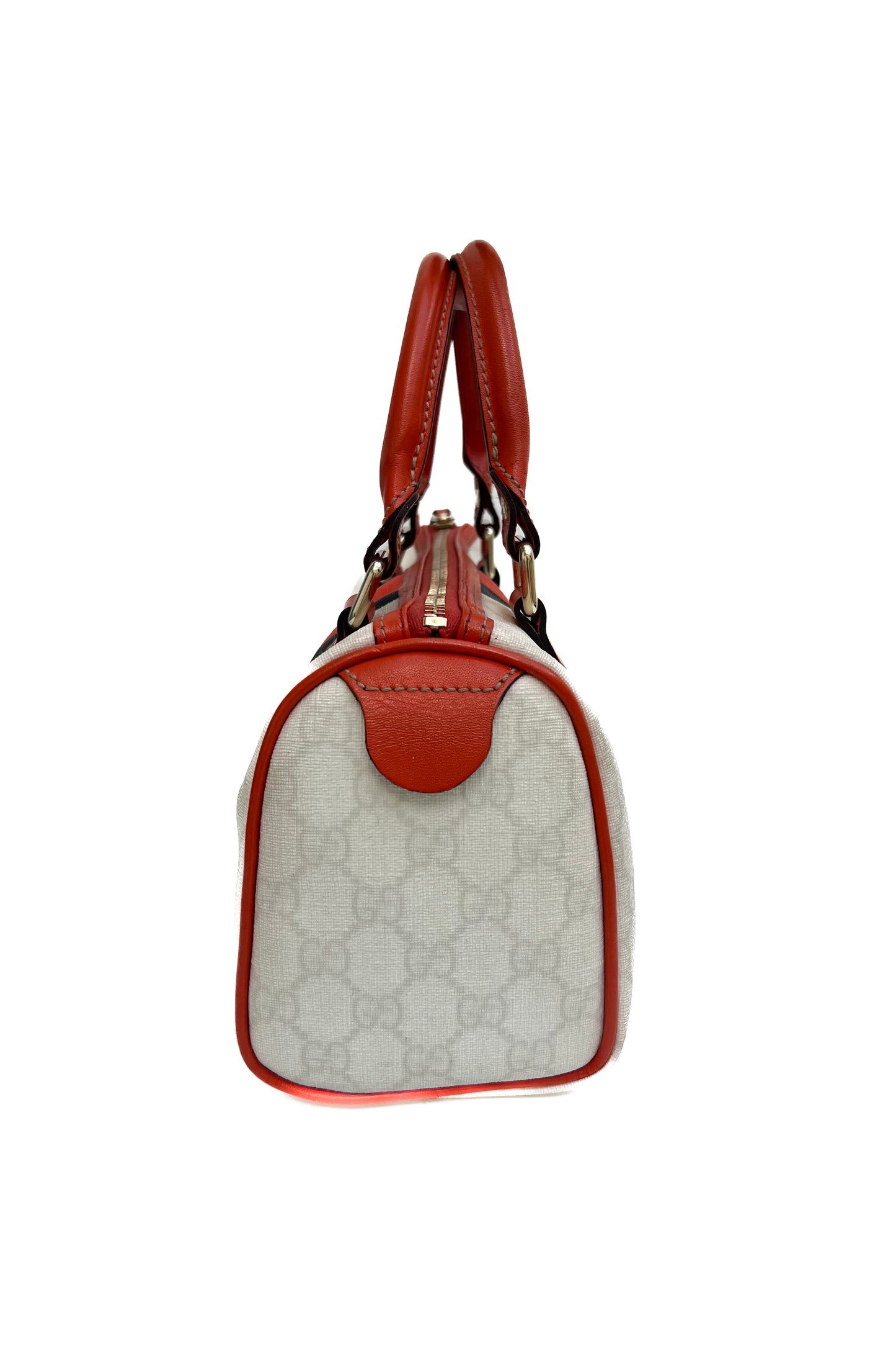 Vintage Boston Joy Orange & Navy Handbag