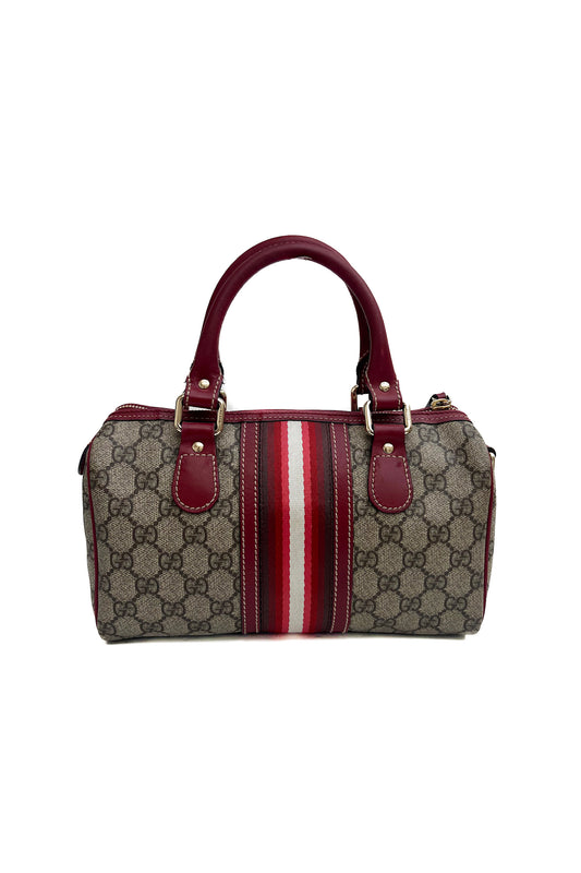 Vintage Monogram & red Mini Boston Bag