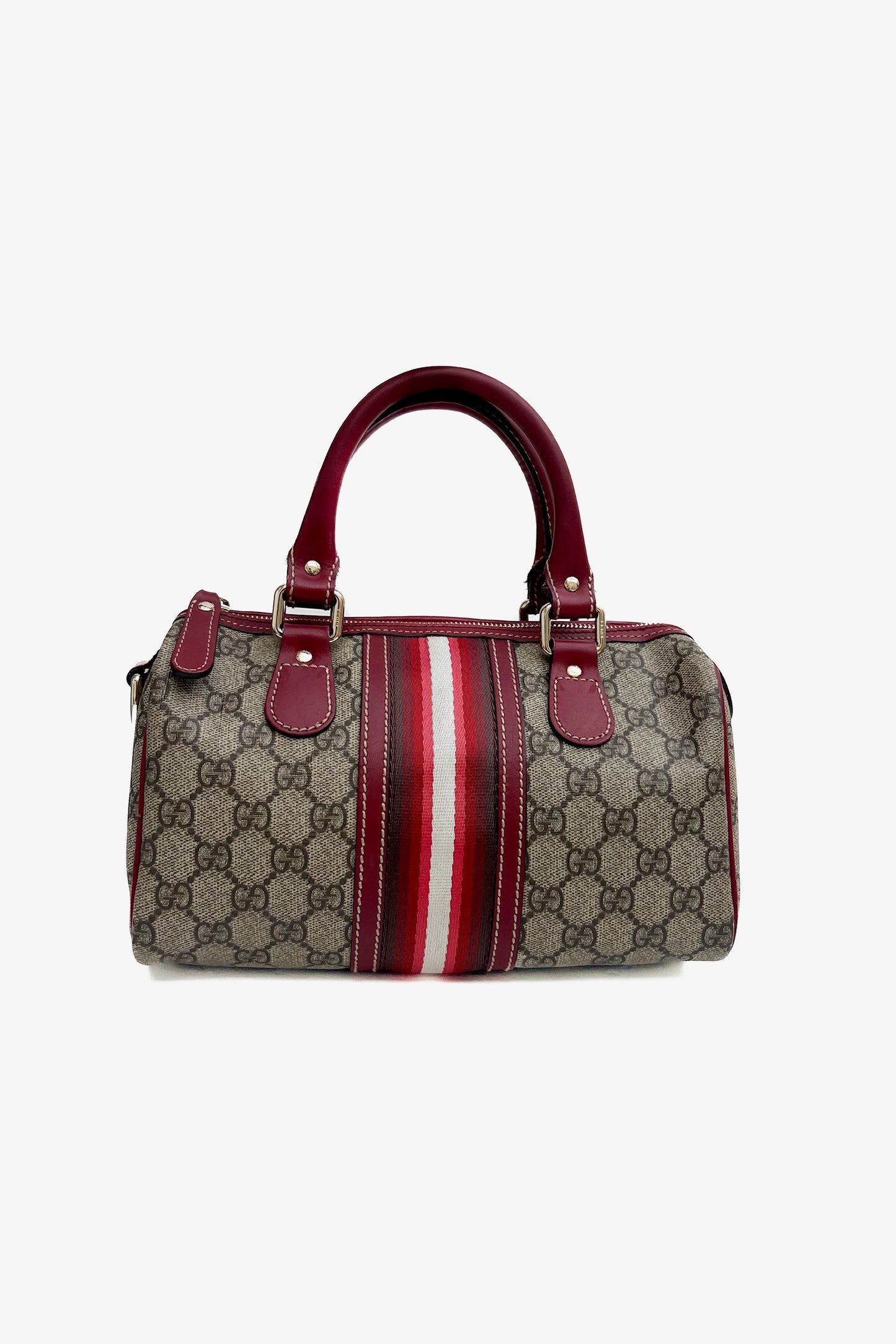 Vintage Monogram & red Mini Boston Bag