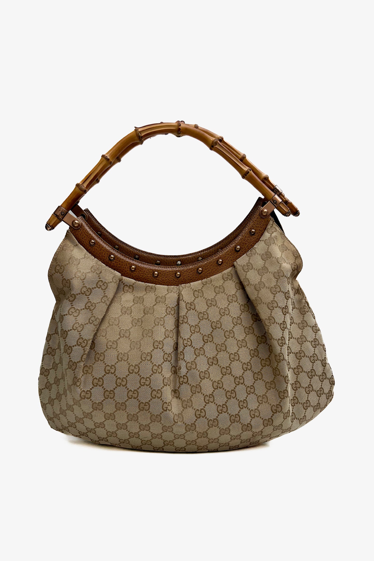 Vintage Classic Monogram Bamboo Handle Bag