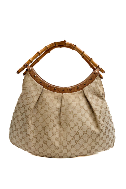 Vintage Classic Monogram Bamboo Handle Bag