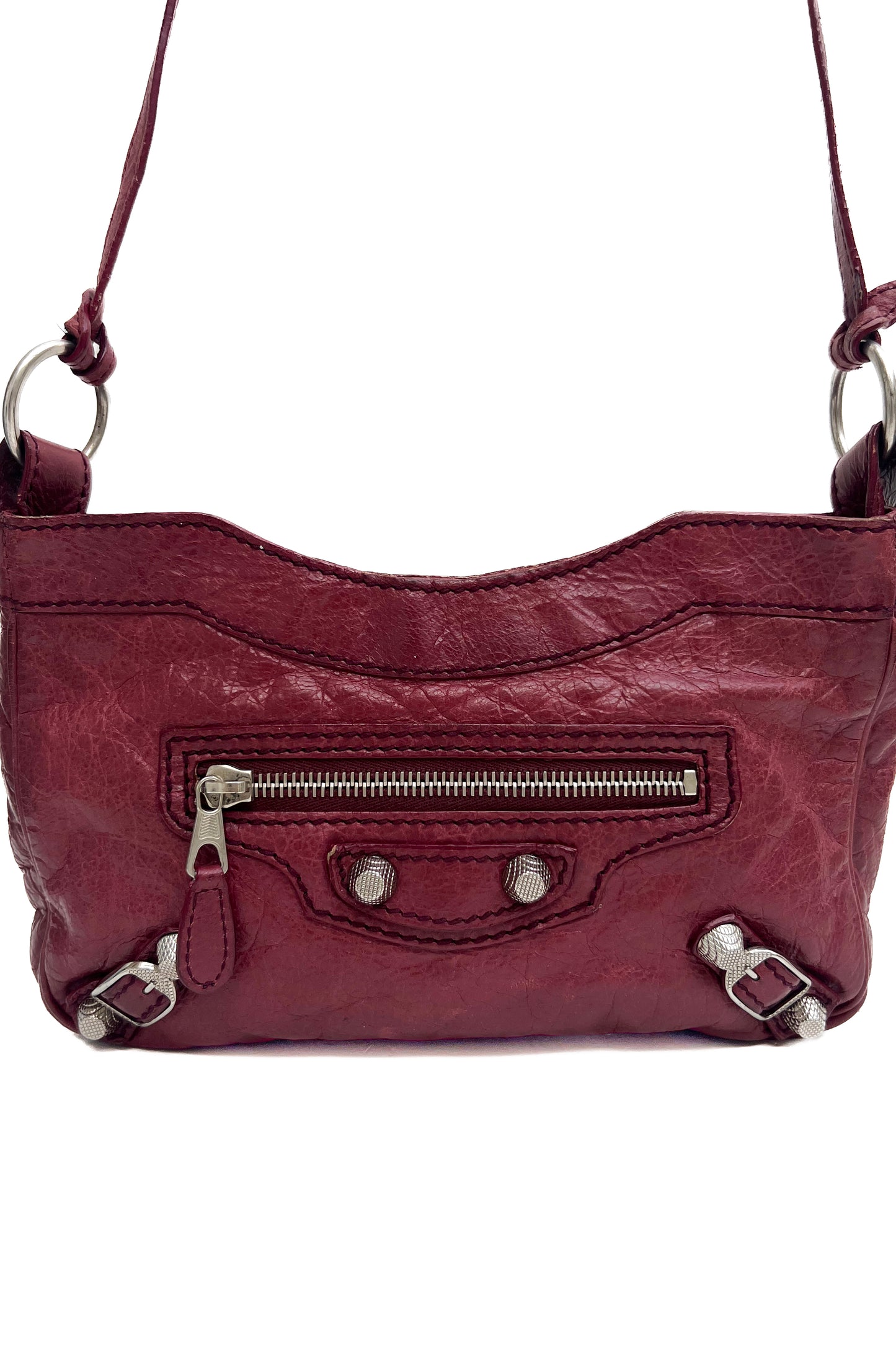 Vintage Burgundy Hip Bag