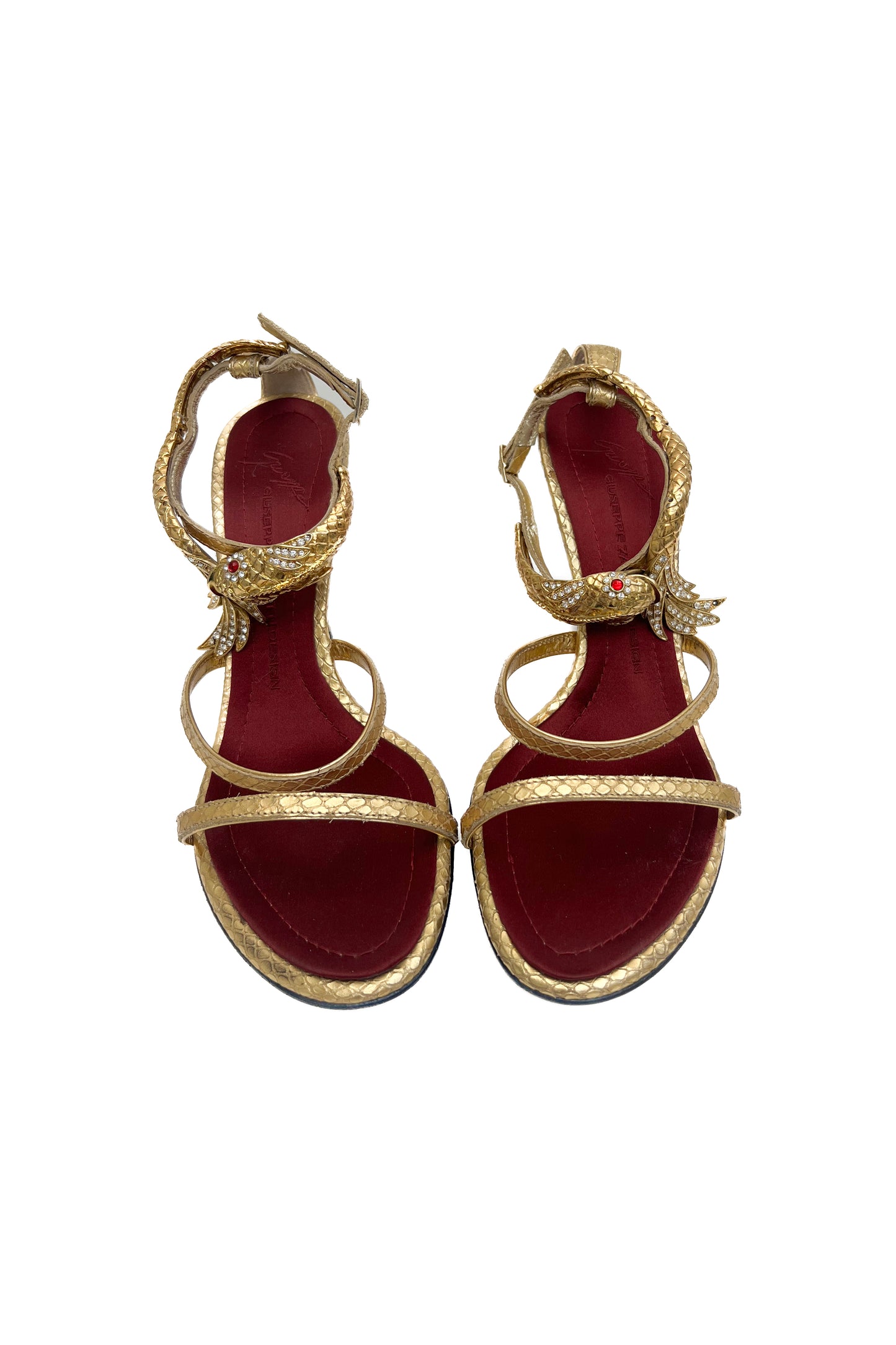 Vintage golden Fish Heels 39