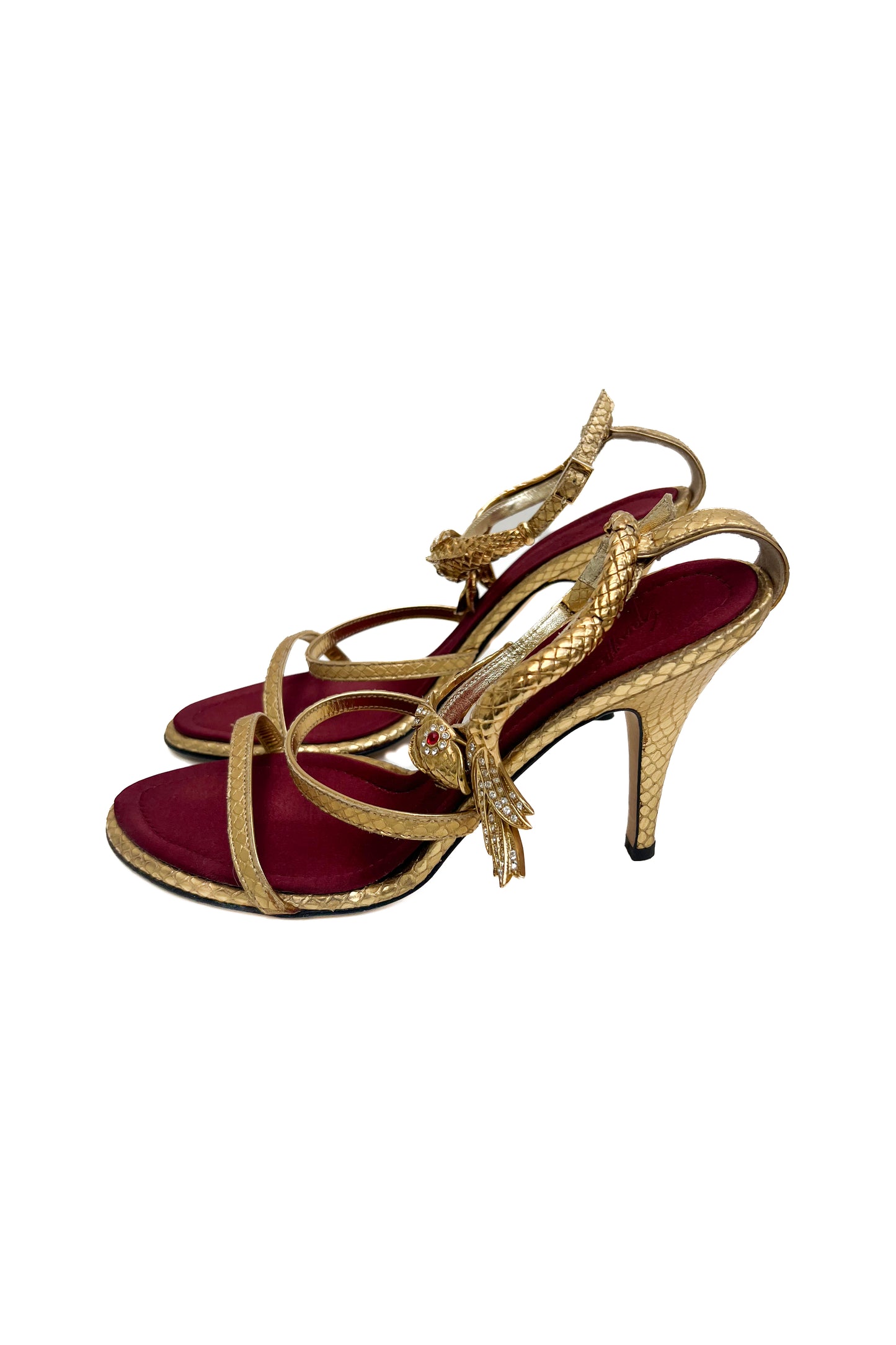 Vintage golden Fish Heels 39