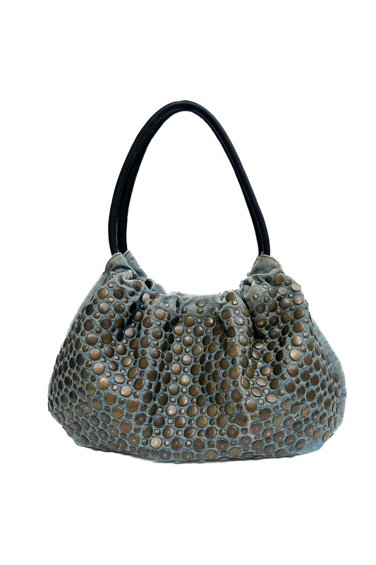 Vintage Denim Domino Bag
