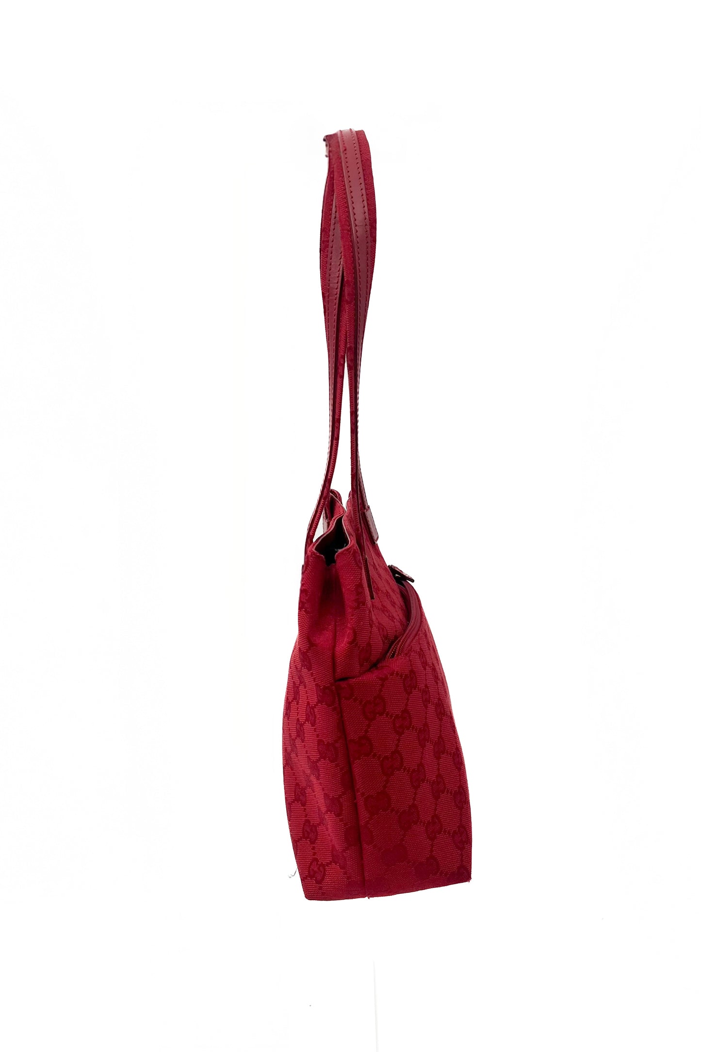 Vintage All Red Double Monogram Double Handle Bag