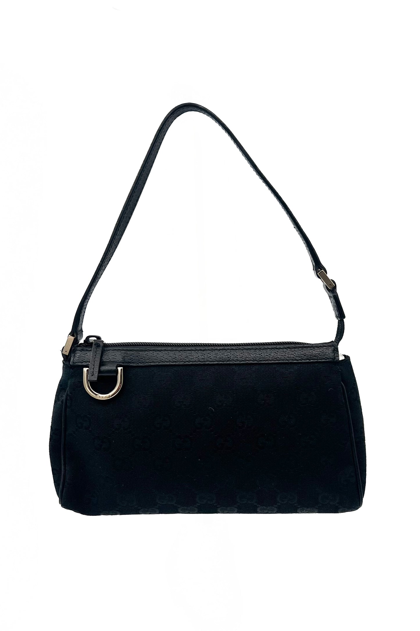 Vintage Black Monogram Abbey D-Ring Pochette