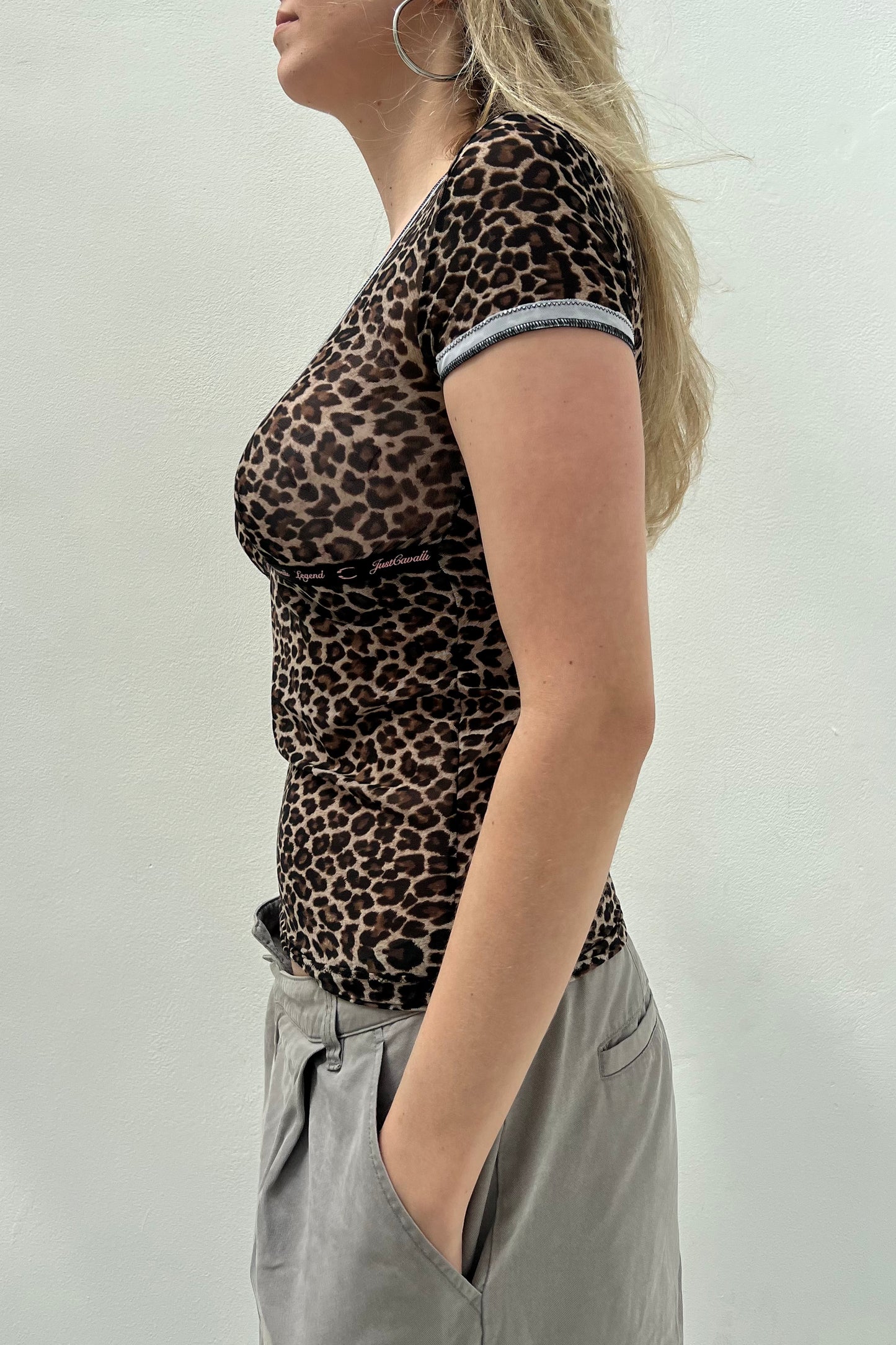 Vintage Leopard Mesh Tee