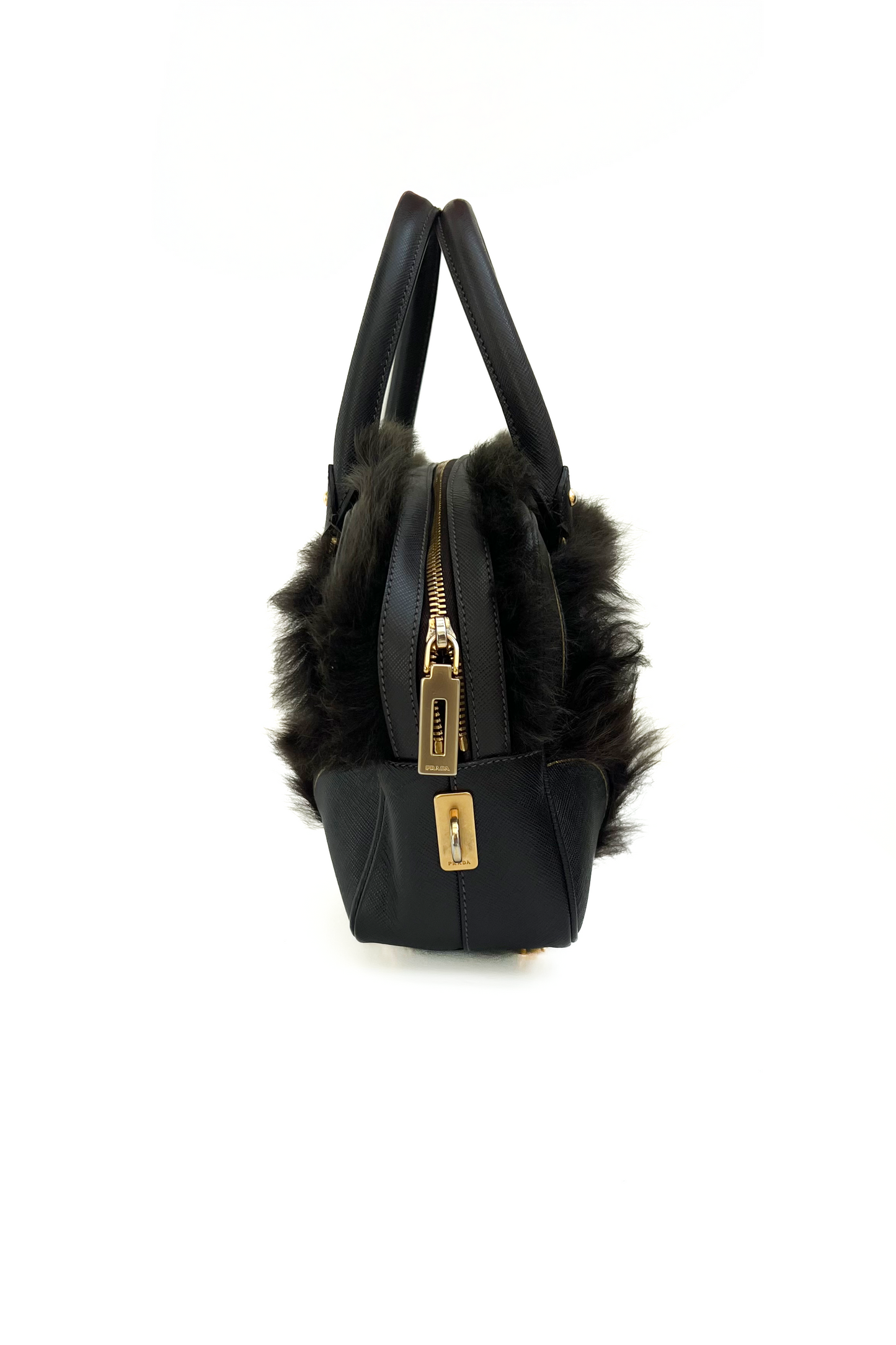 Vintage Claw Paws Leo Calf Skin & Fur Bag