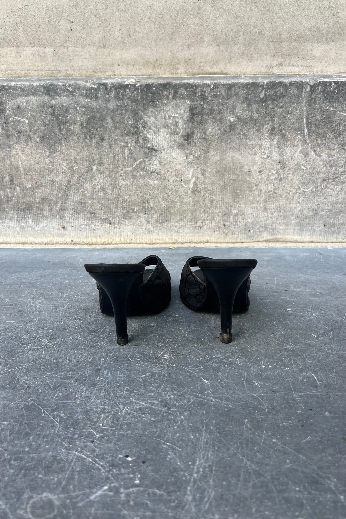 Vintage Black Monogram Heels 36,5