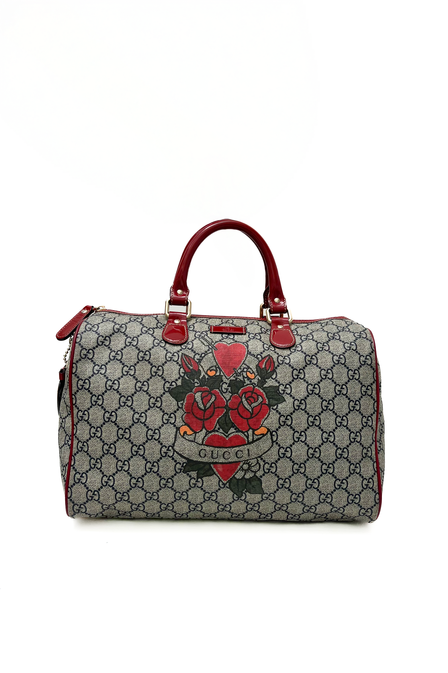 Vintage Navy Monogram Tattoo Print Joy Bag