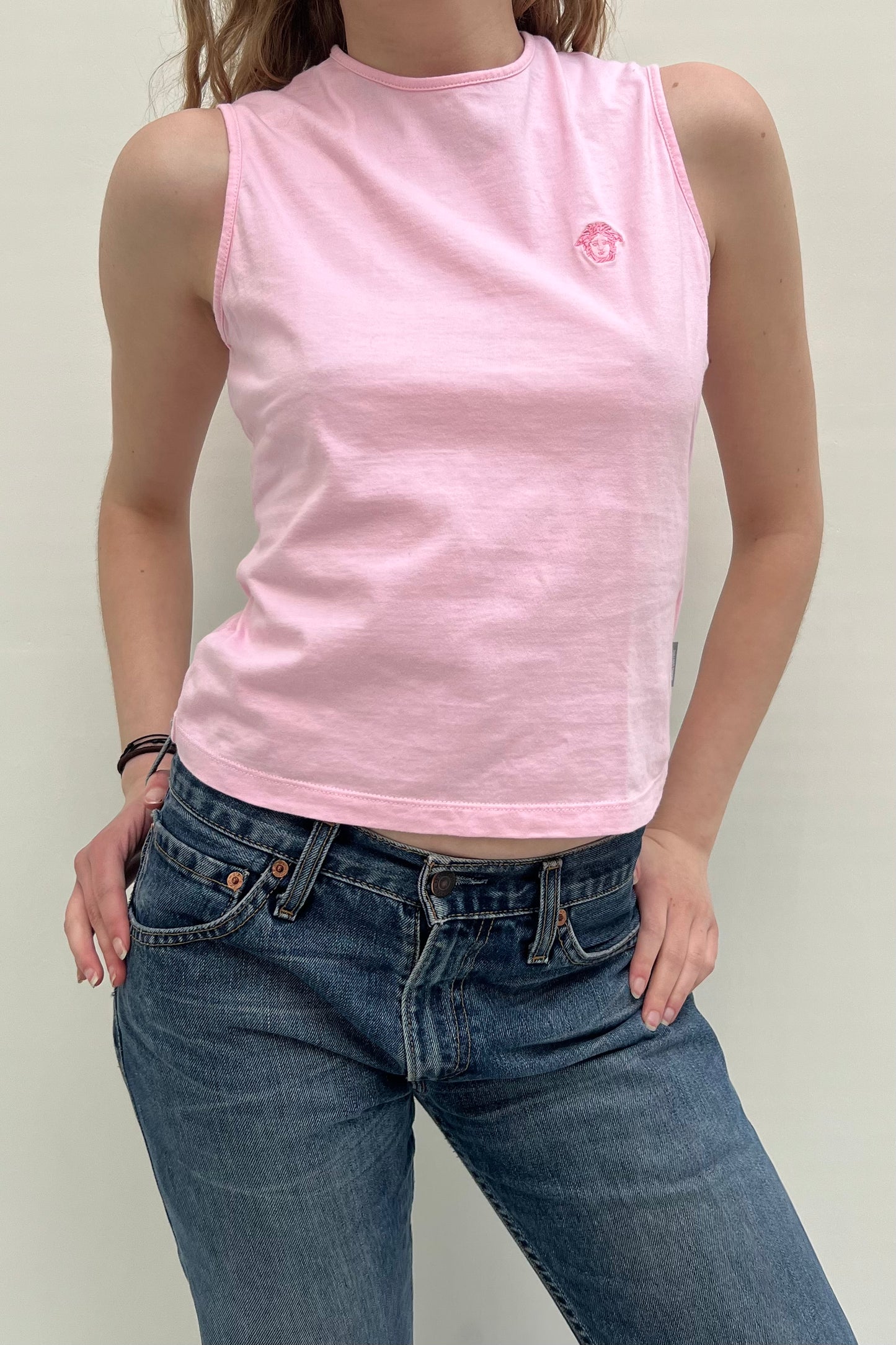 Vintage JC Pink Medusa Detail Top