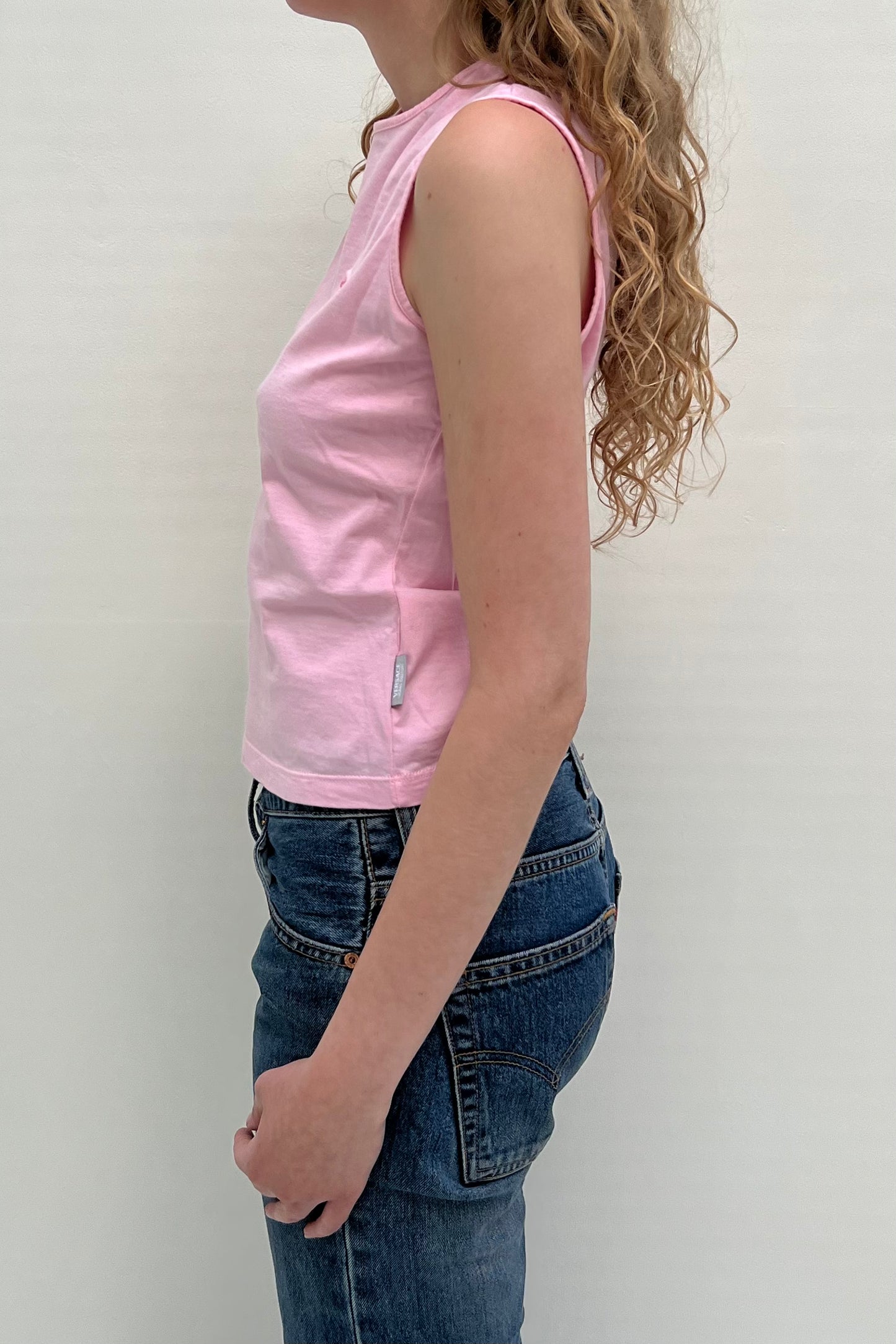 Vintage JC Pink Medusa Detail Top