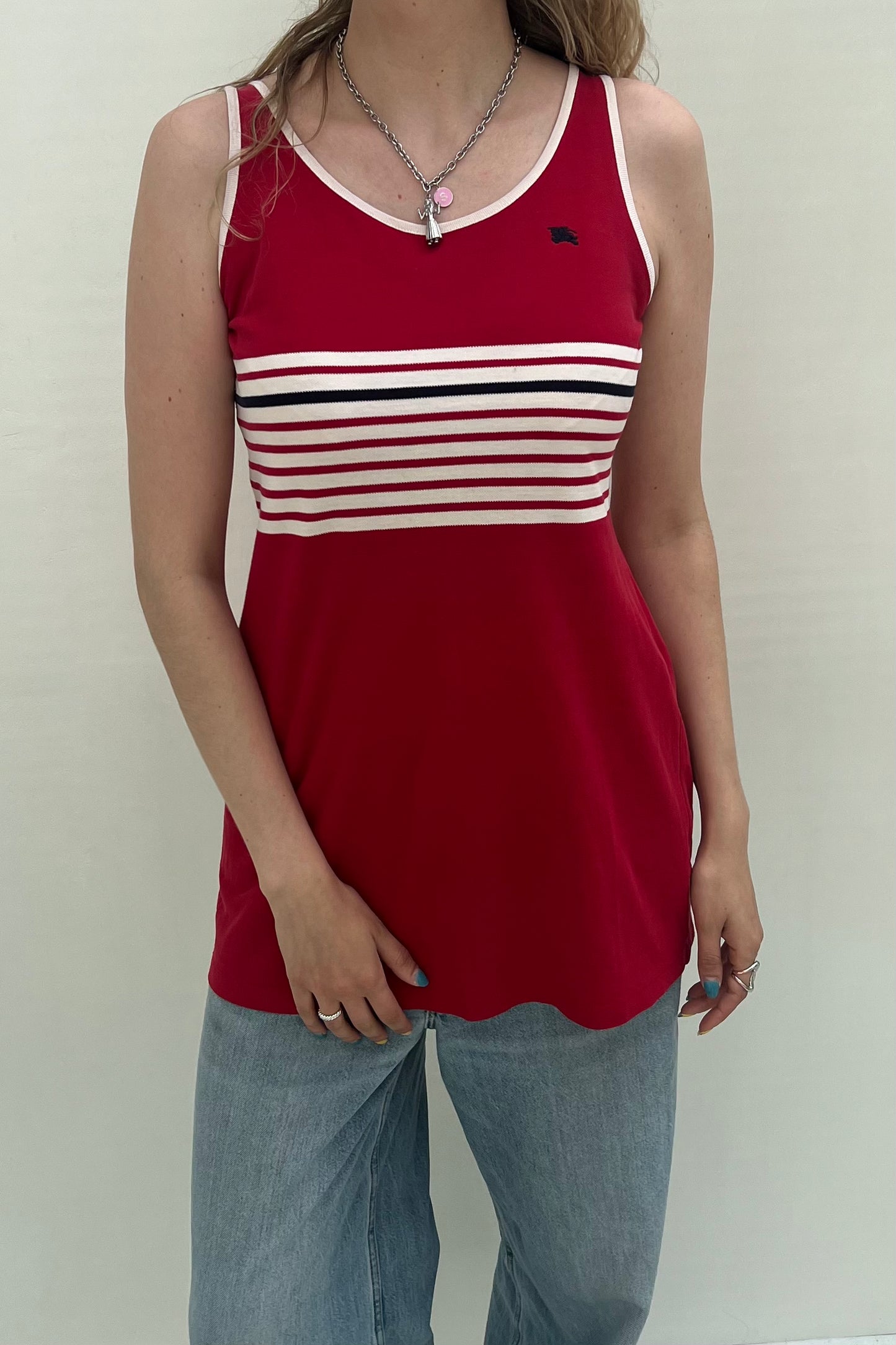 Vintage Red Cotton Dress