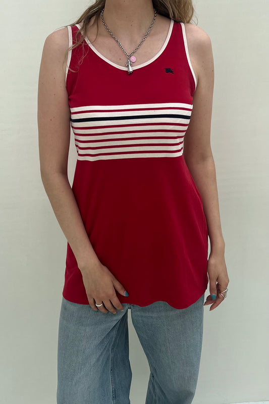 Vintage Red Cotton Dress