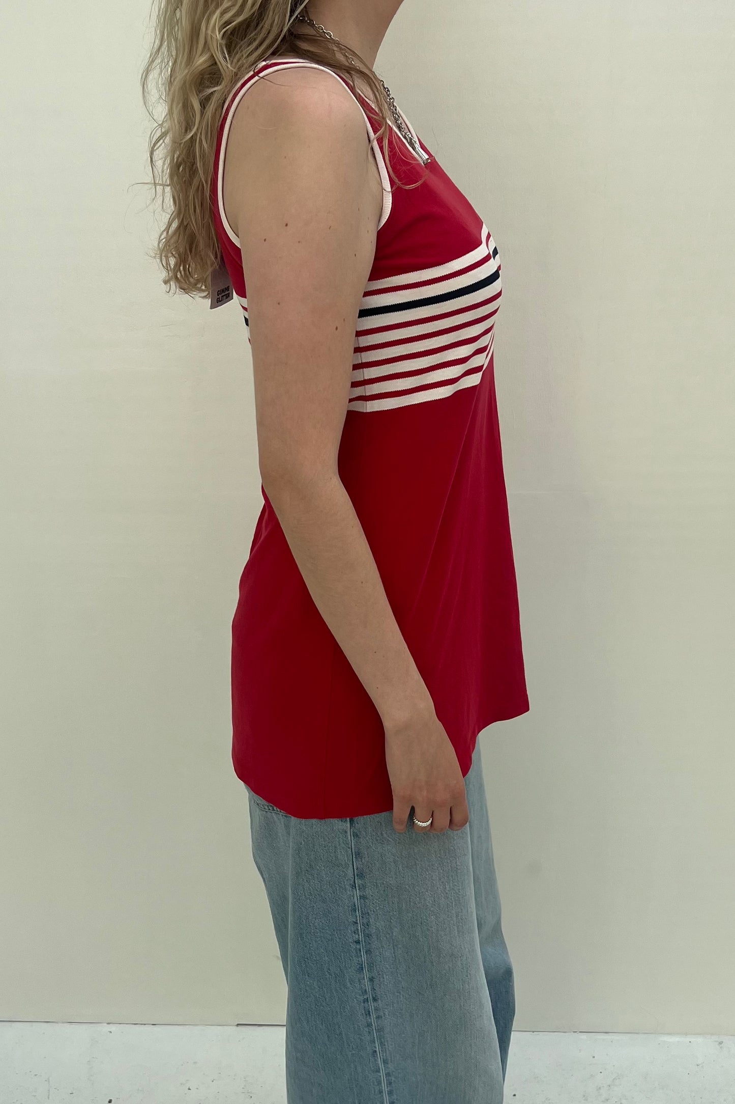 Vintage Red Cotton Dress
